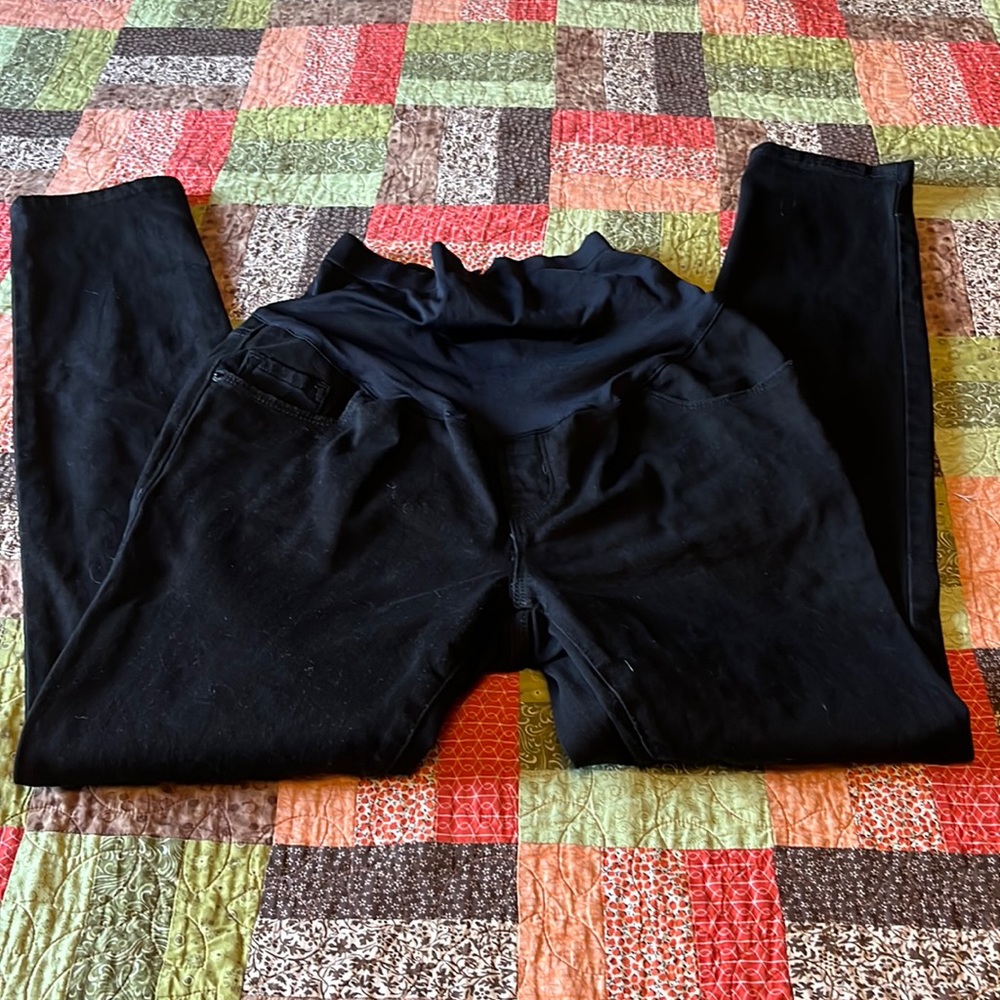 Old navy maternity skinny full panel black
